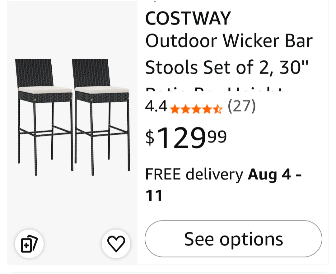 INDOOR/OUTDOOR BAR STOOLS (Brand New) - photo 4