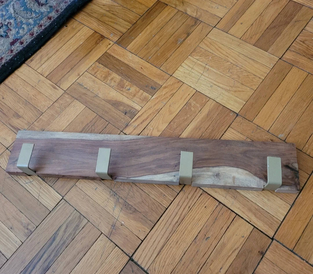 Wooden Wall Mounted Coat Rack - photo 2