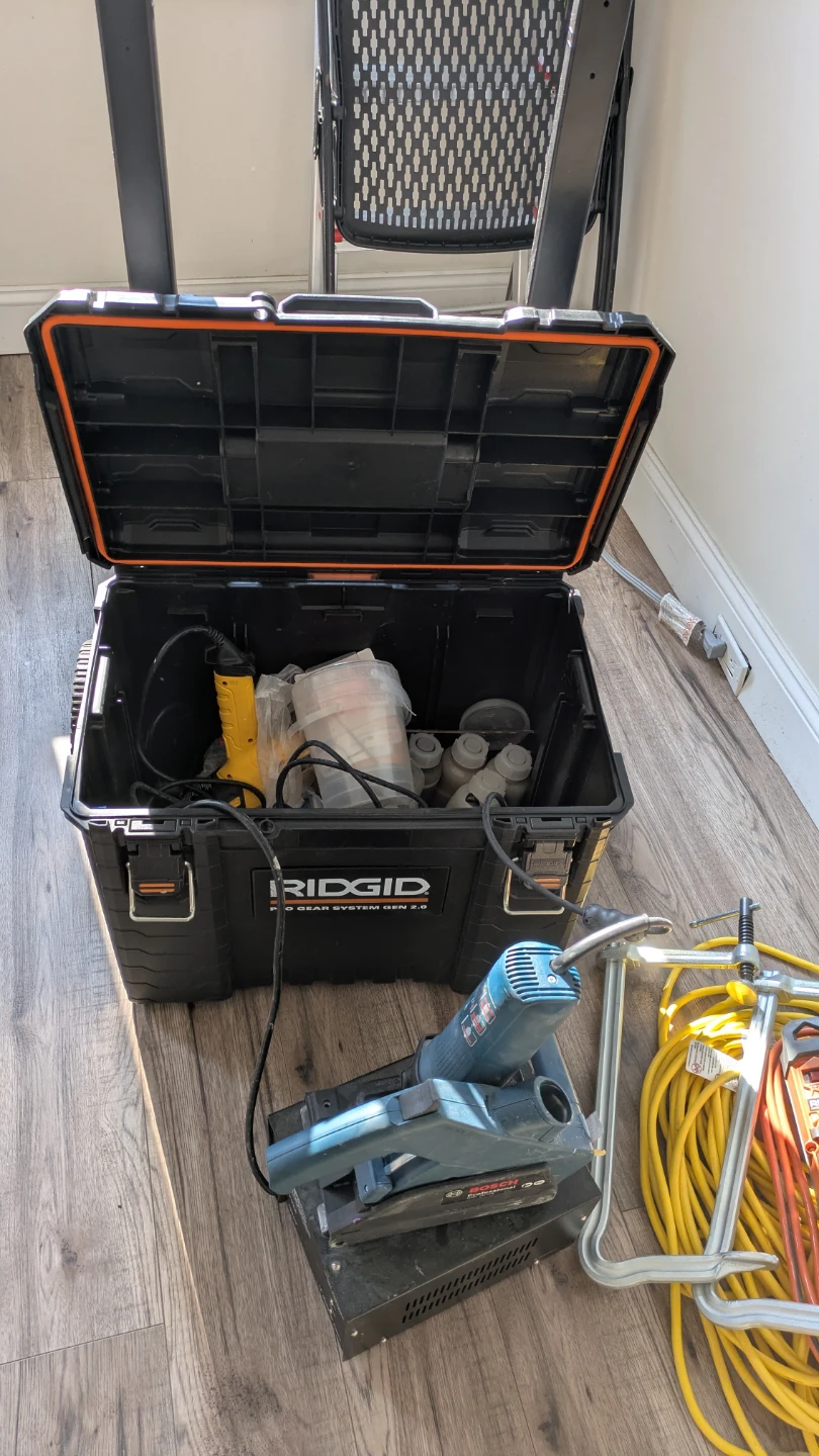 Rigid Tool Box with Bosch Planer