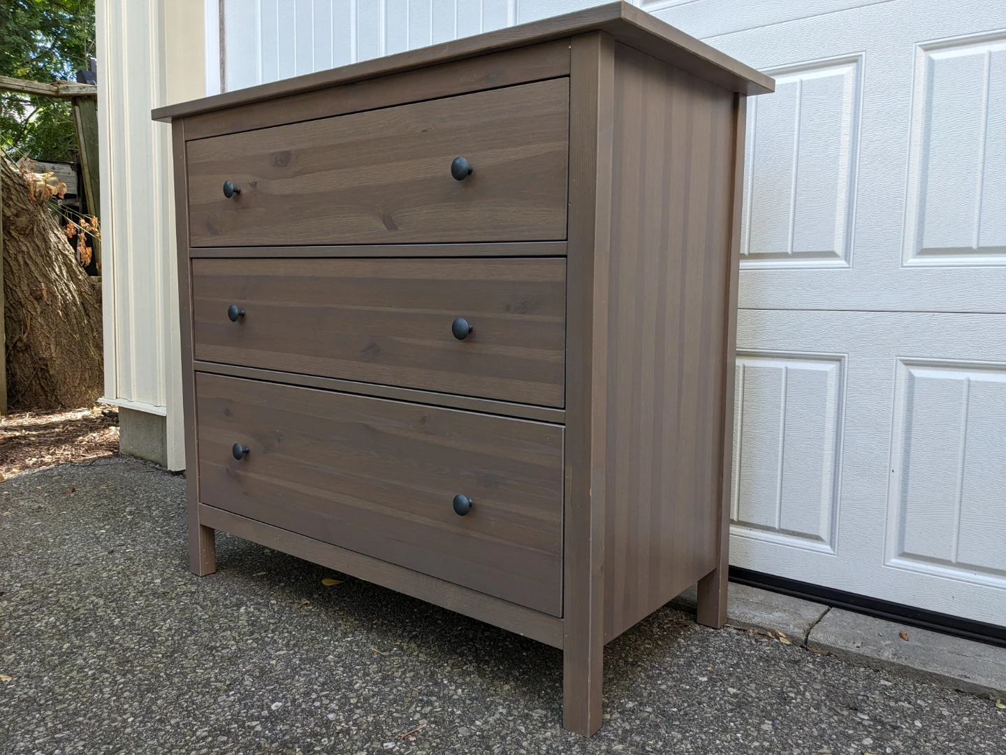Ikea HEMNES Grey-Brown 3 Drawer Chest - photo 3
