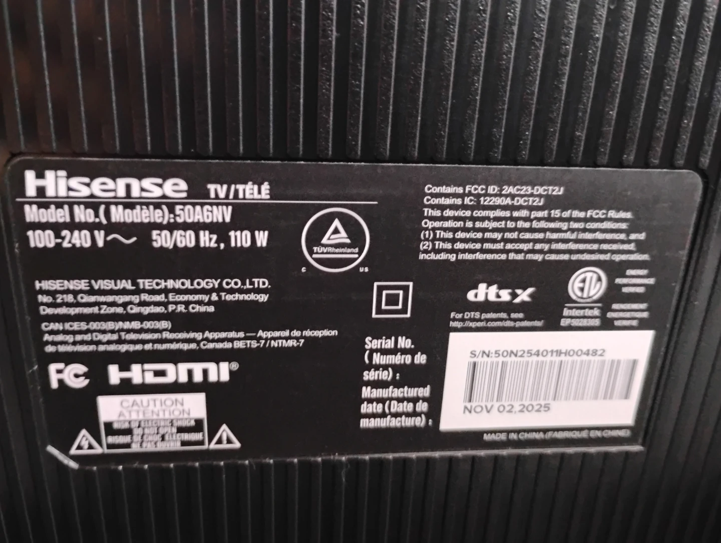Hisense 50" 4K UHD TV - photo 2