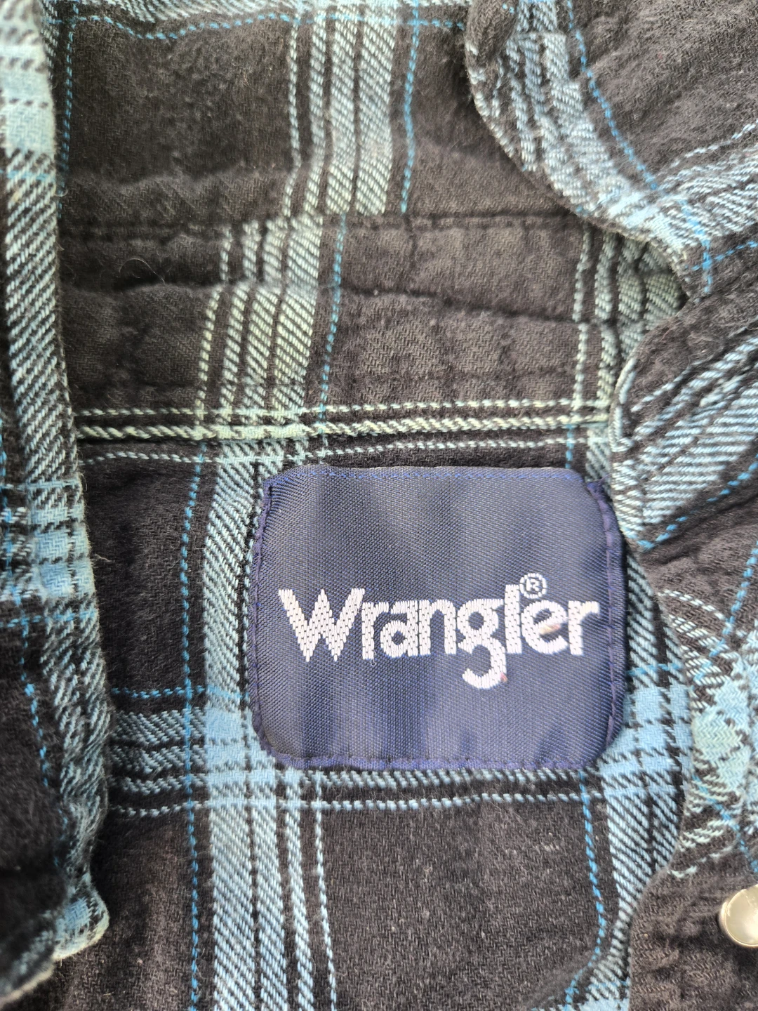 Wrangler Plaid Long Sleeve Shirt mens medium - photo 3