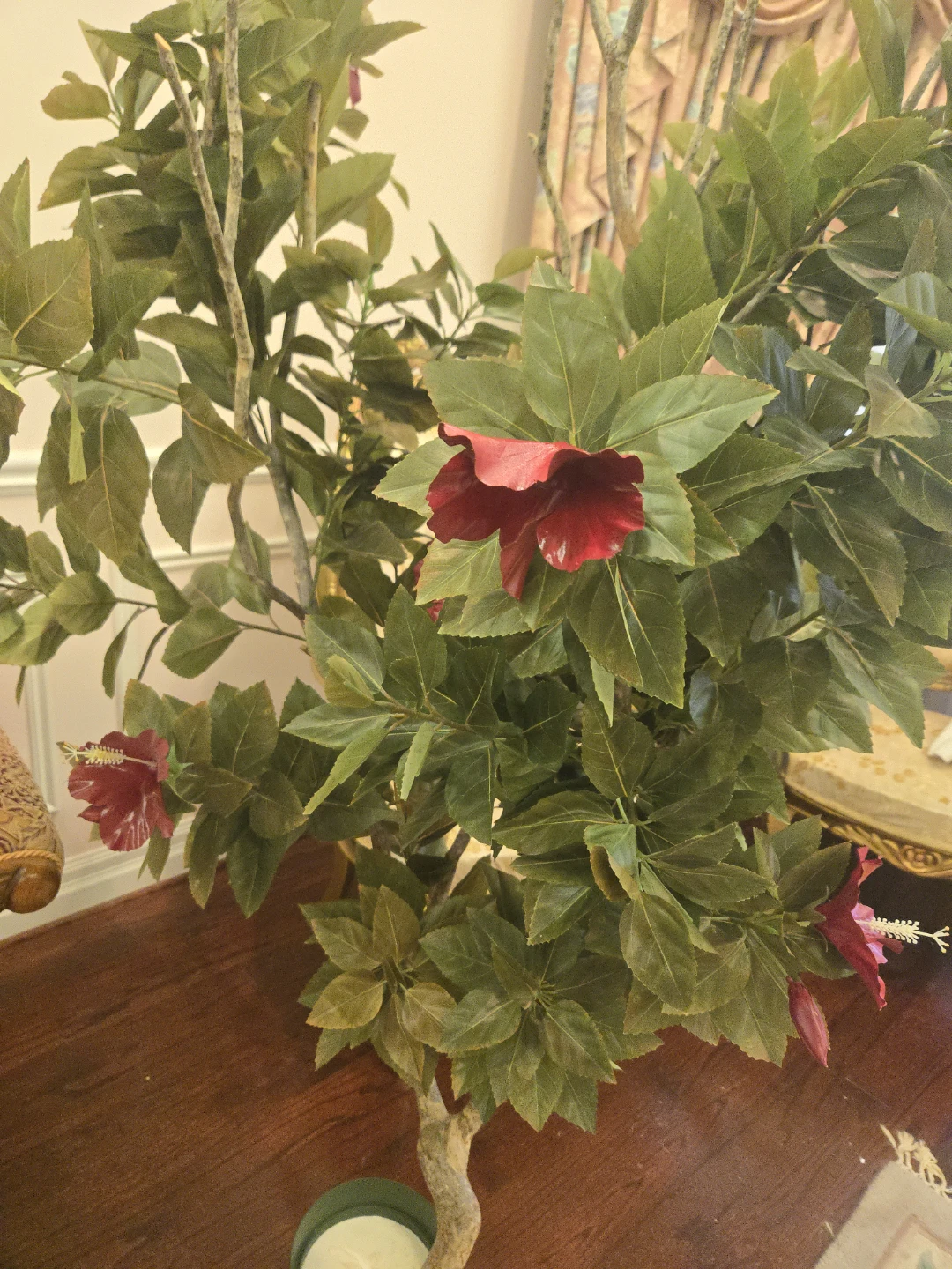 Beautiful Artificial Potted Hibiscus Tree - photo 3