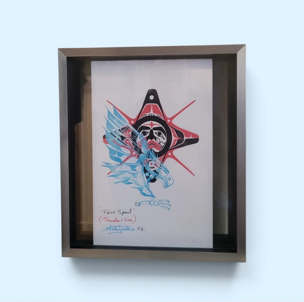 Framed "Free Spirit" (Thunder & Sun) Artwork by S. Tallio