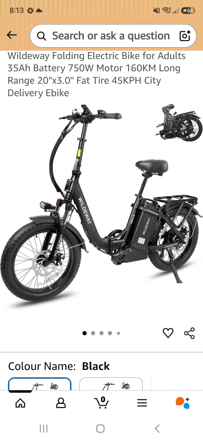 Wildeway Folding Electric Bike