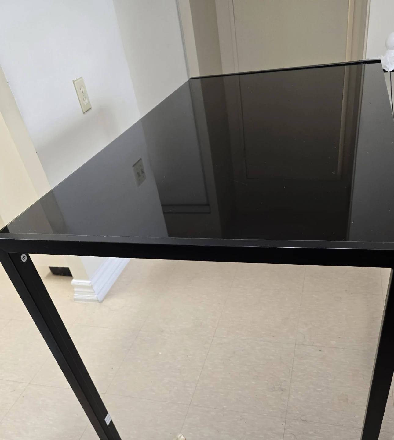 Black Dining Table with 4 Chairs - photo 3