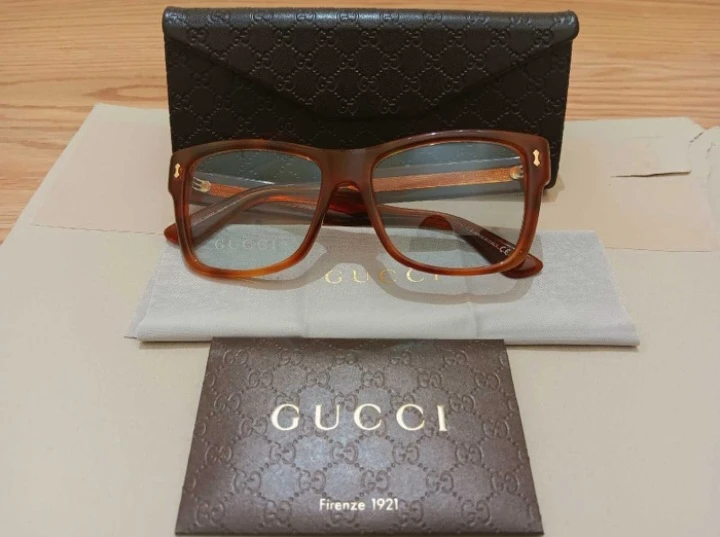 GUCCI Tortoiseshell Eyeglasses Frames - Brown - photo 2