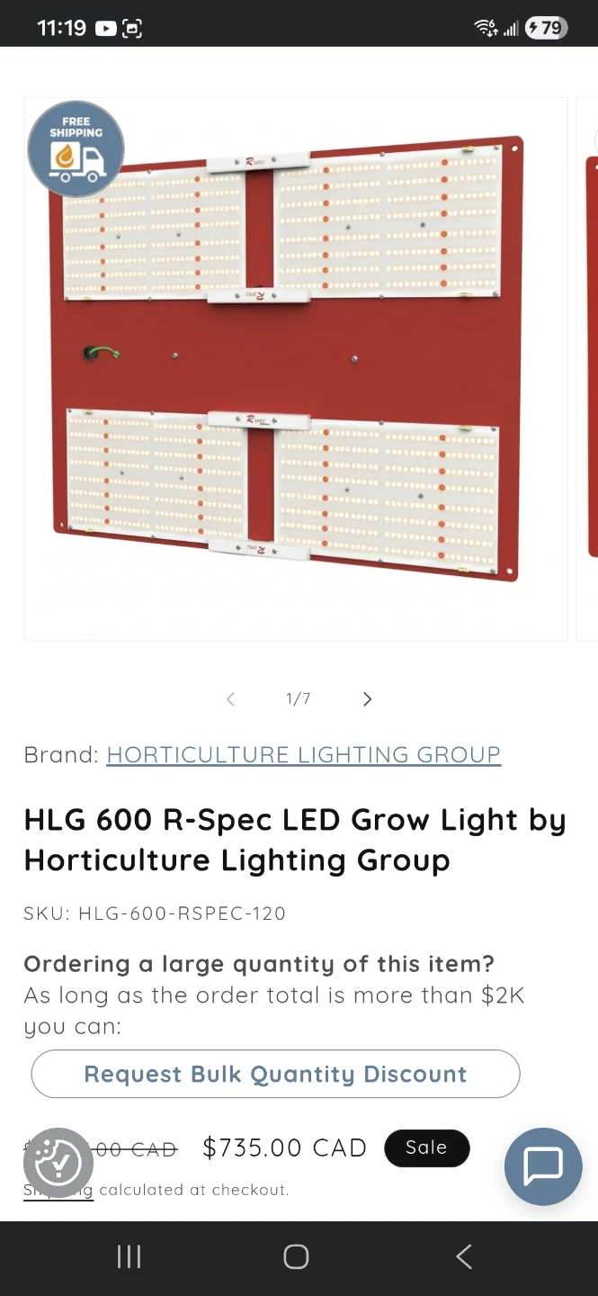 LED light (HLG)
