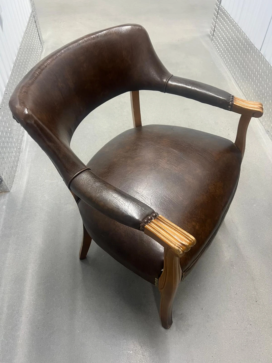 Brown Leather Armchair