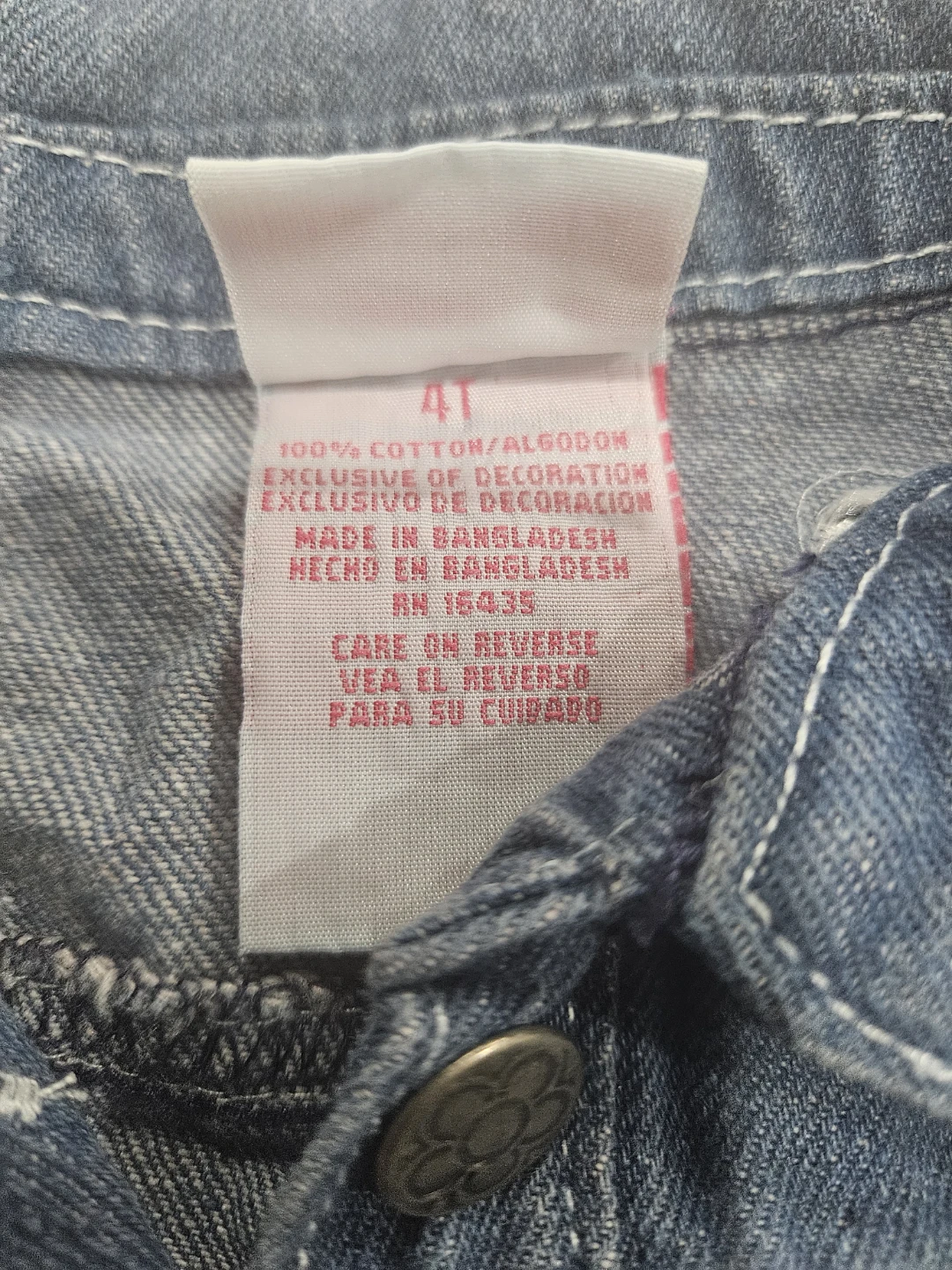 Girls Denim Jacket with Appliques - photo 3
