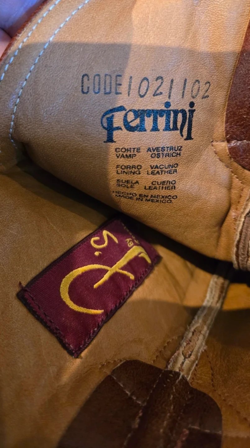 Ferrini Genuine Smooth Ostrich Cowboy Boots - photo 3
