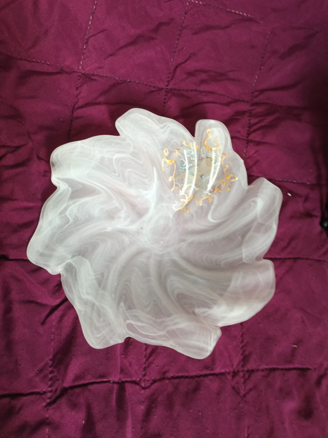 Swirl Glass Decorative Bowl