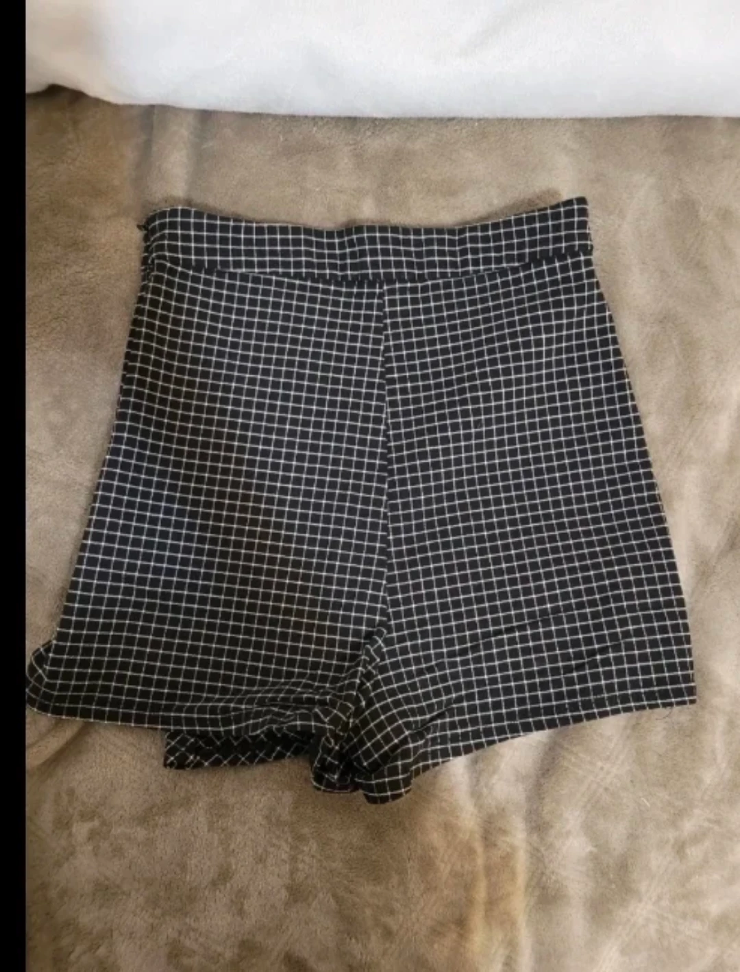 Garage Black Mini Plaid Printed Skort - photo 4