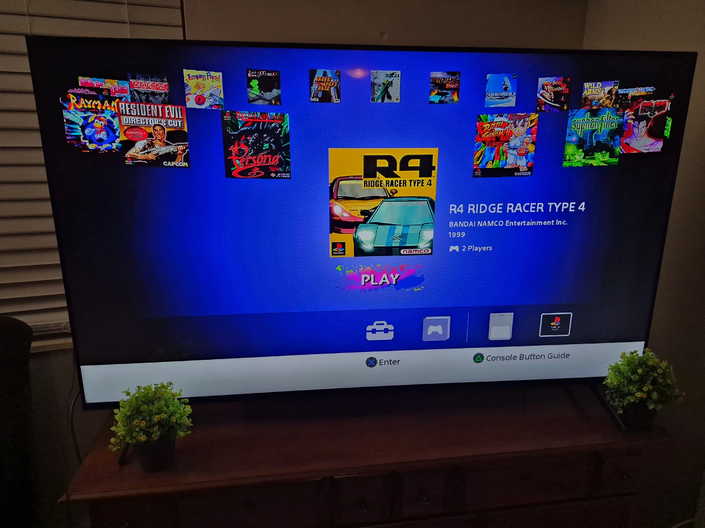Sony PlayStation 1 Console with Two Controllers