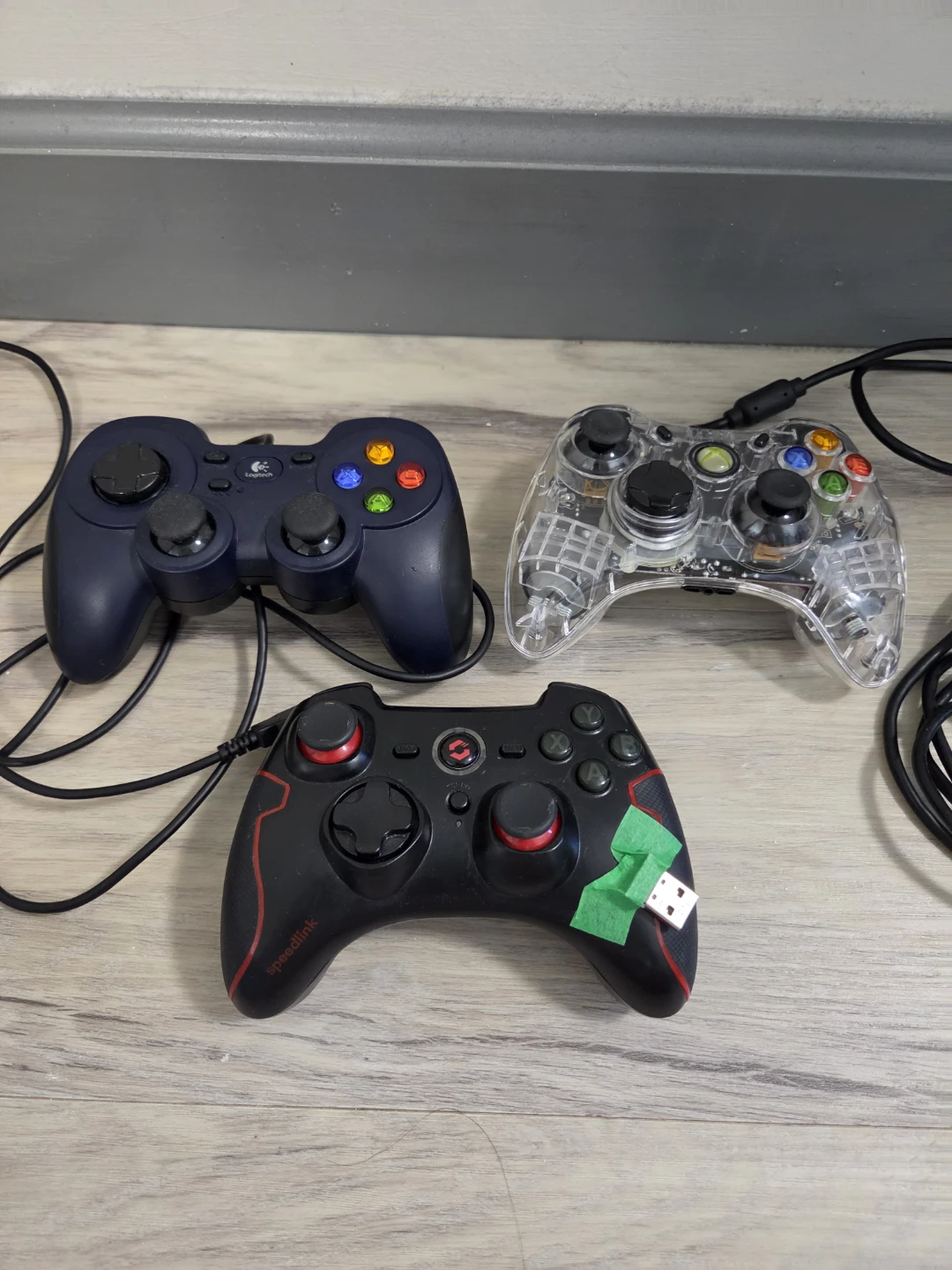 Lot of 3 Game Controllers (PC, Xbox 360, PlayStation)