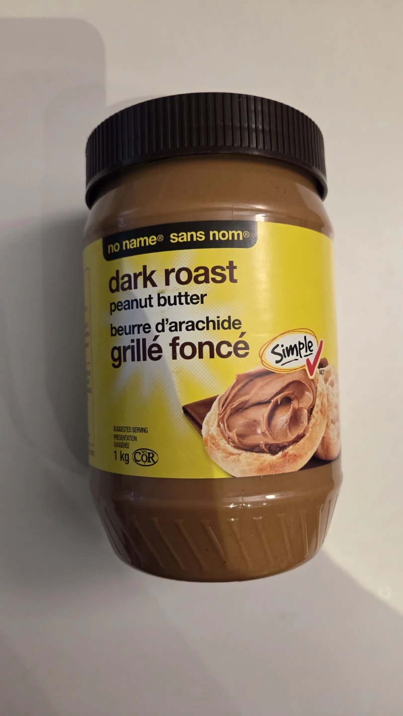 No Name Dark Roast Peanut Butter 1 kg