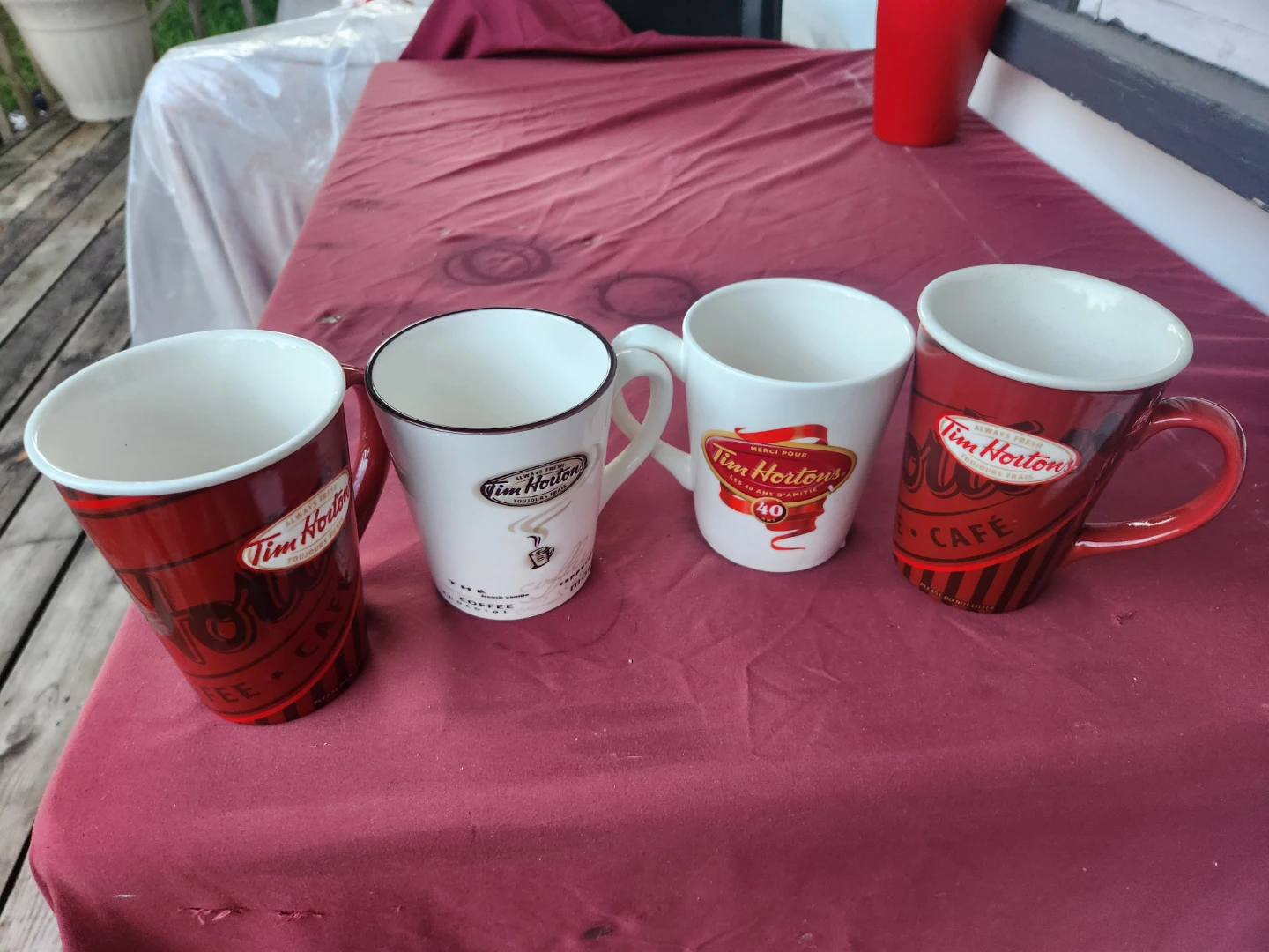 Tim Hortons Coffee Mugs (Set of 4)