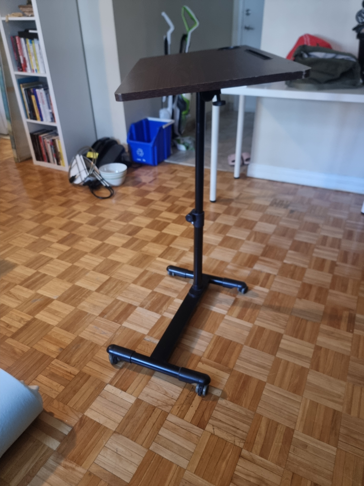 Adjustable Rolling Laptop side Table - photo 2