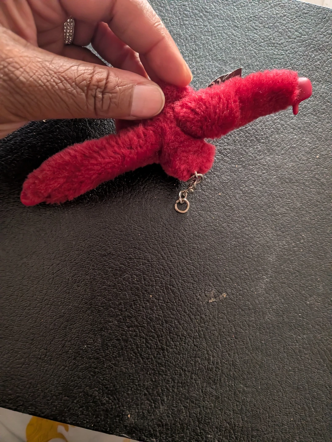 Kipling Red Monkey Plush Bag Charm Keychain - photo 2