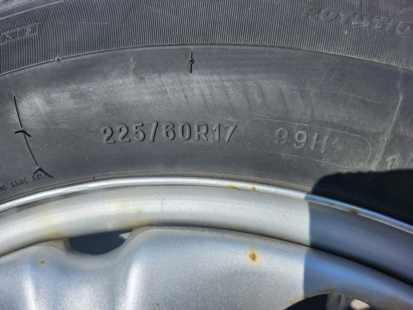 225/60R17 99H Michelin Winter Tires and Rims - photo 2