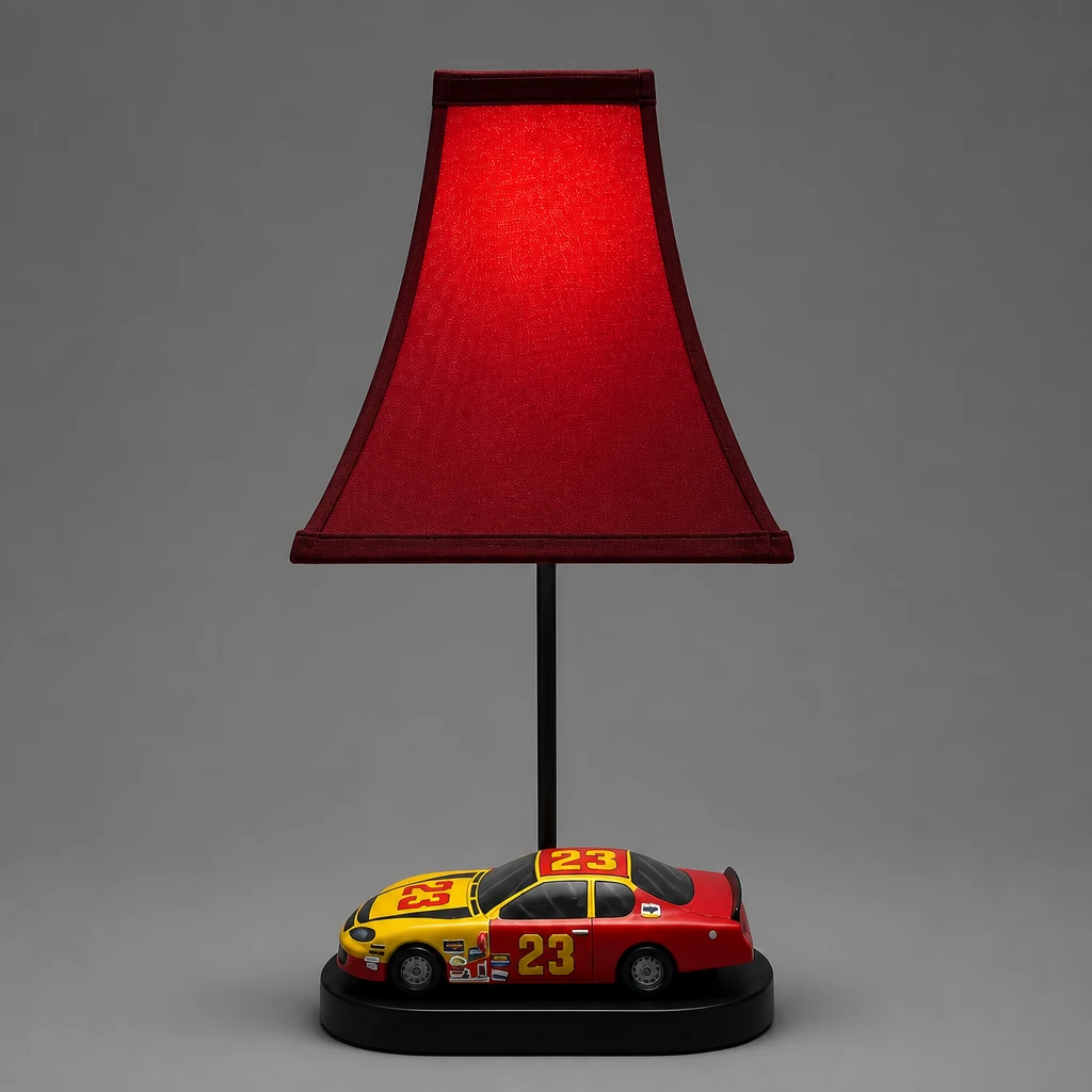 Vintage Jimmy Spencer #23 NASCAR Custom Table Lamp