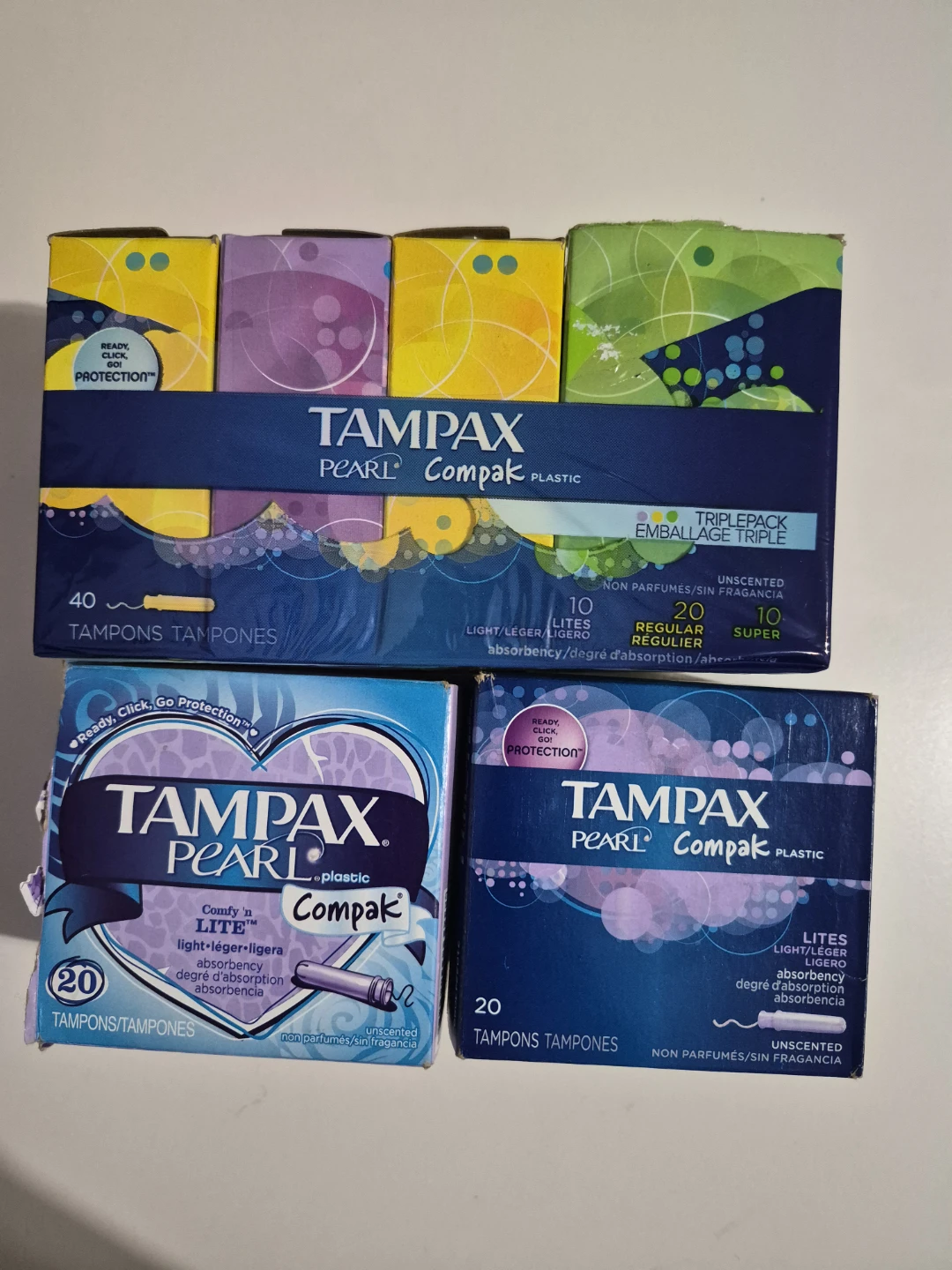 Tampax Pearl Compak Tampons 80+