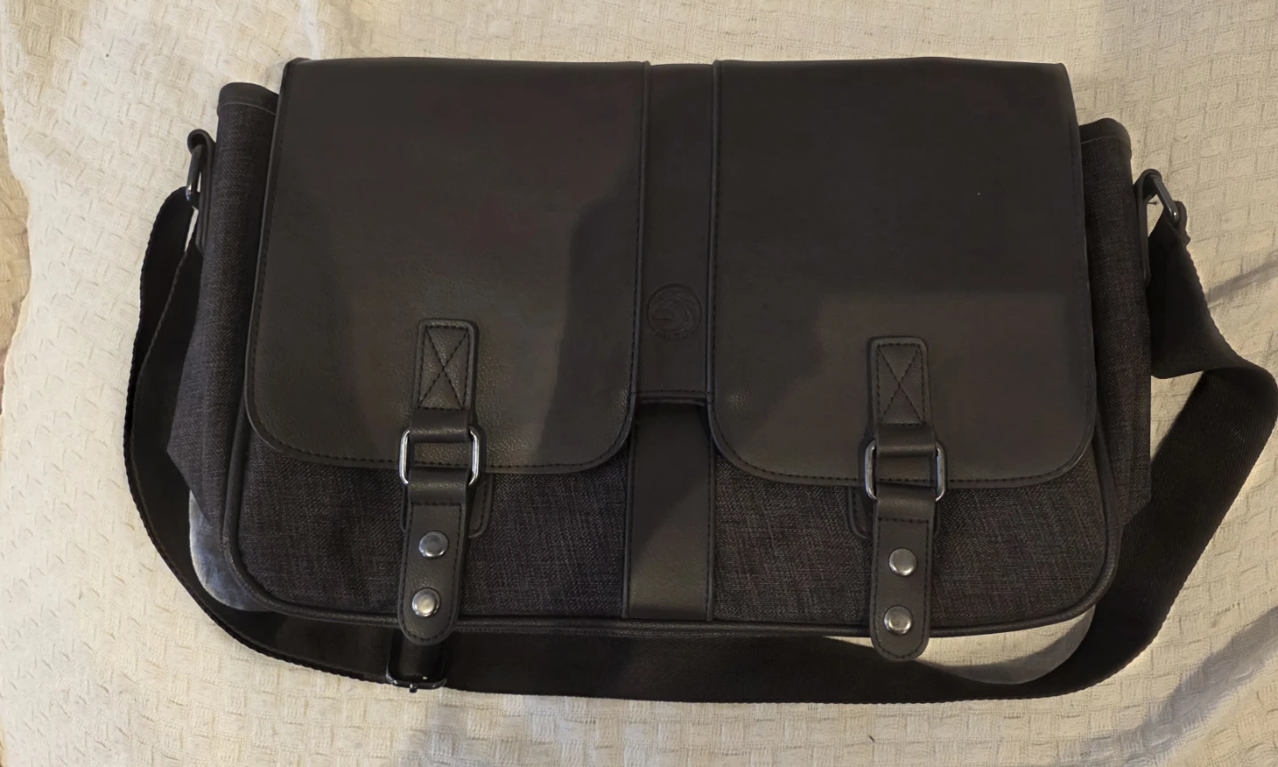 Men's Dark Grey Messenger Bag - photo 2