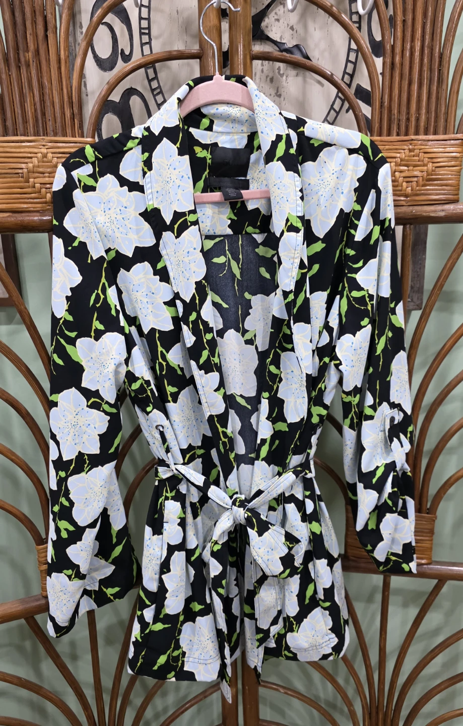 500 Maison Cinqcent Floral Jacket with tie waist XL