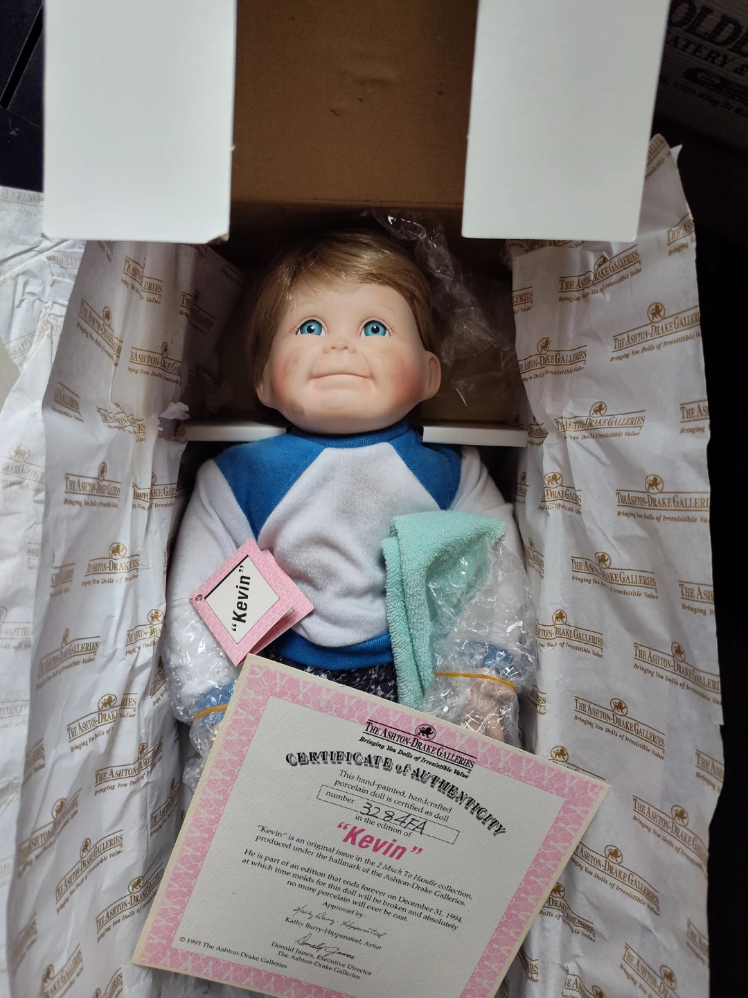 The Ashton-Drake Galleries "Kevin" Hand-Painted Doll - photo 3