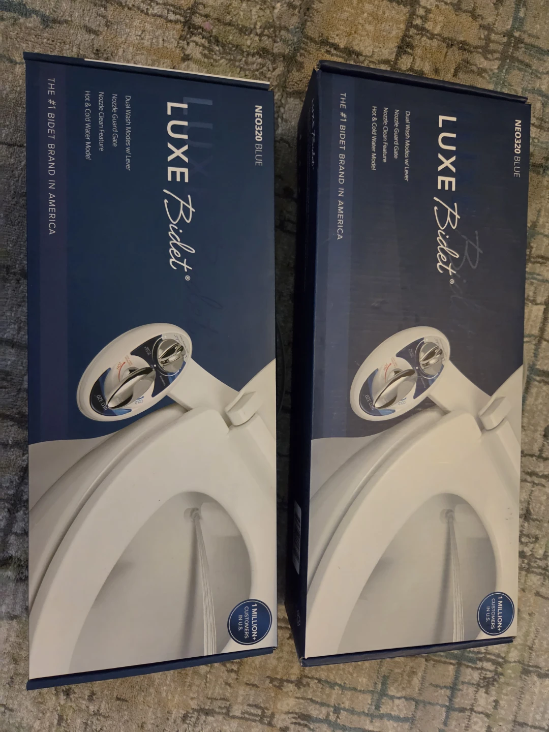 LUXE Bidet NEO320 BLUE Hot & Cold Water Model