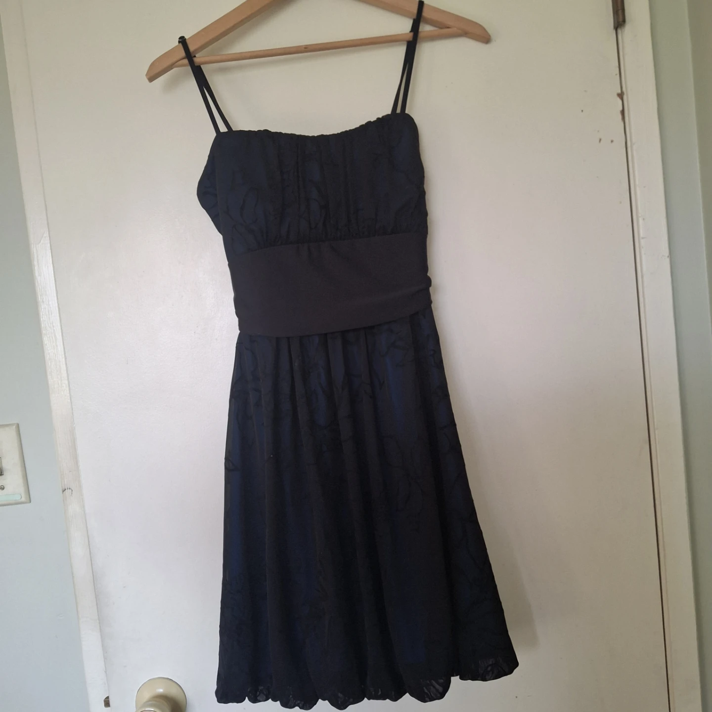 Black & Blue Floral Dress
