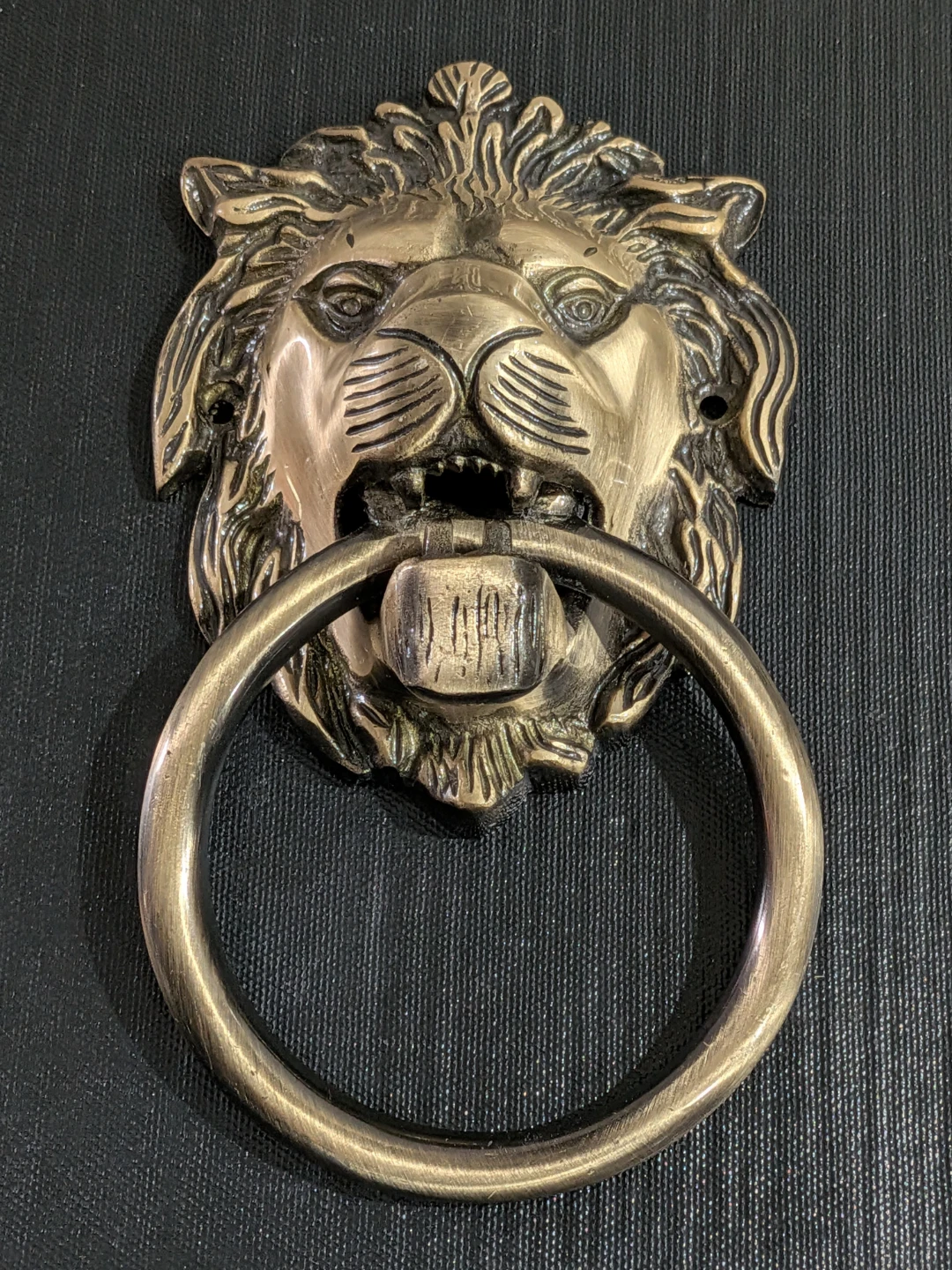 7" Large Lions Head Door Knocker