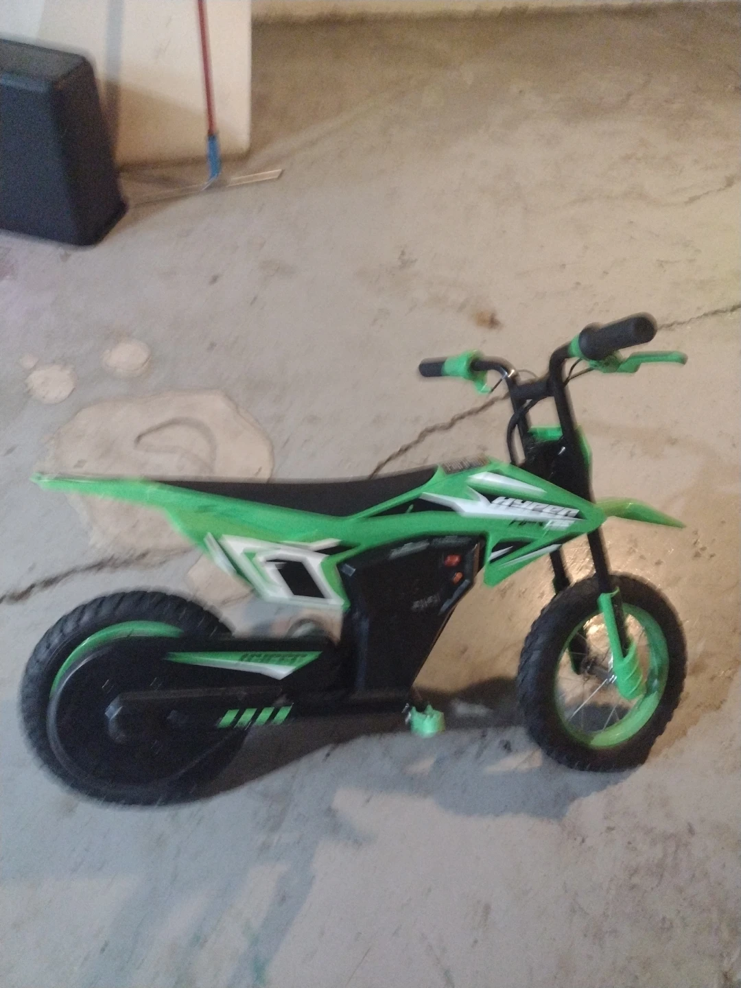 Green Hyper Electric Dirt Bike