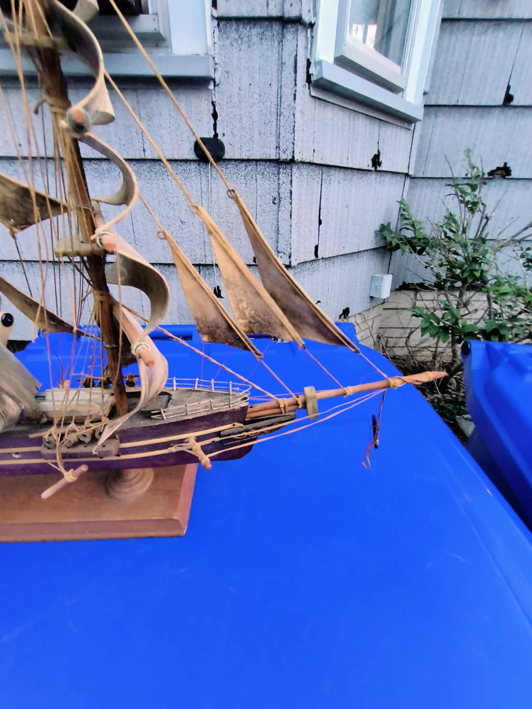 Old wooden ship The flying Cloud 20 long x 15 tall x  2 3/4 - photo 4