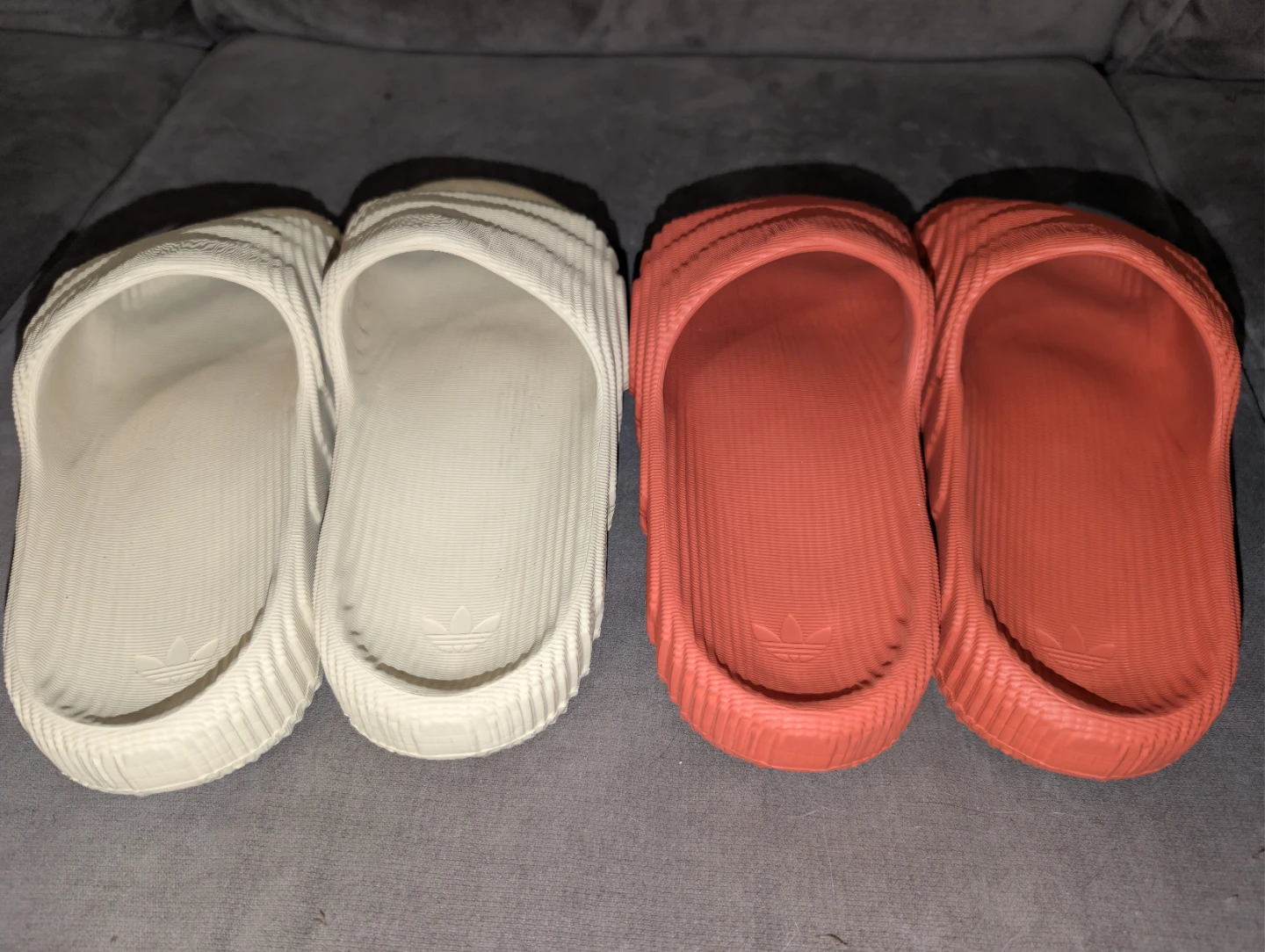 2 Pair Lot adidas Adilette 22 Slides Slip On Sandals UK US 7 - photo 2