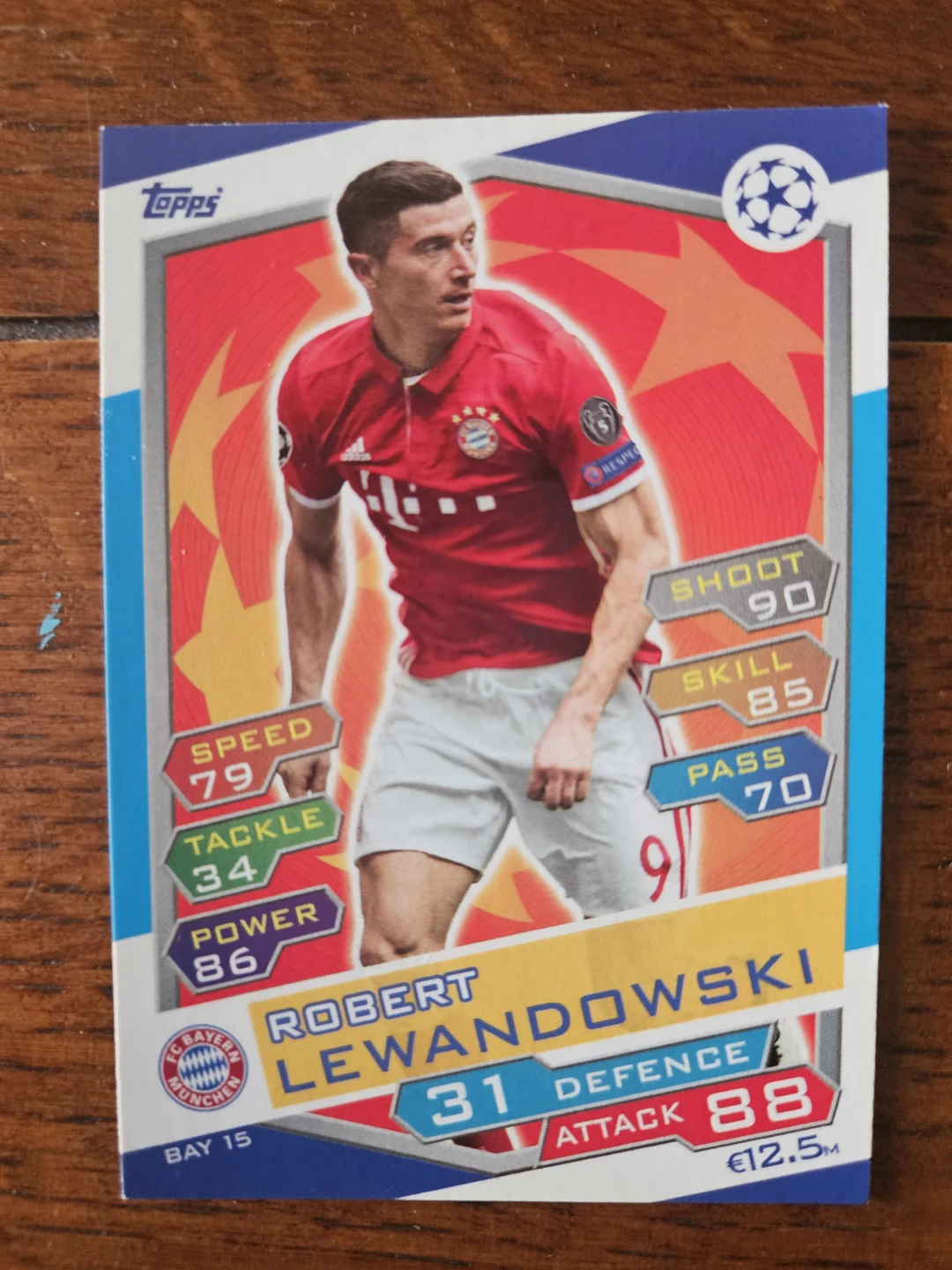 Topps Match Attax Robert Lewandowski Trading Card