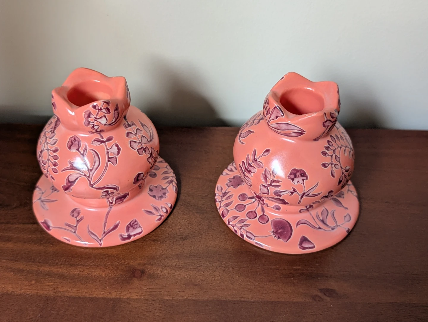 Brand new beautiful Anthropologie pomegranate Candles Holders,