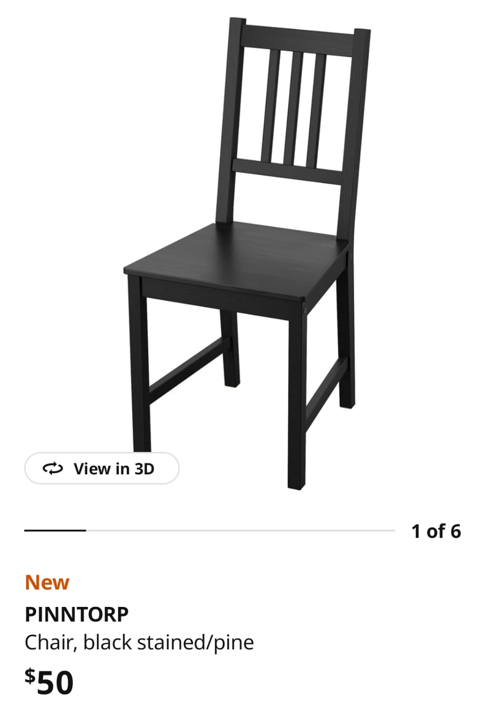 Dark Wood Dining Chair