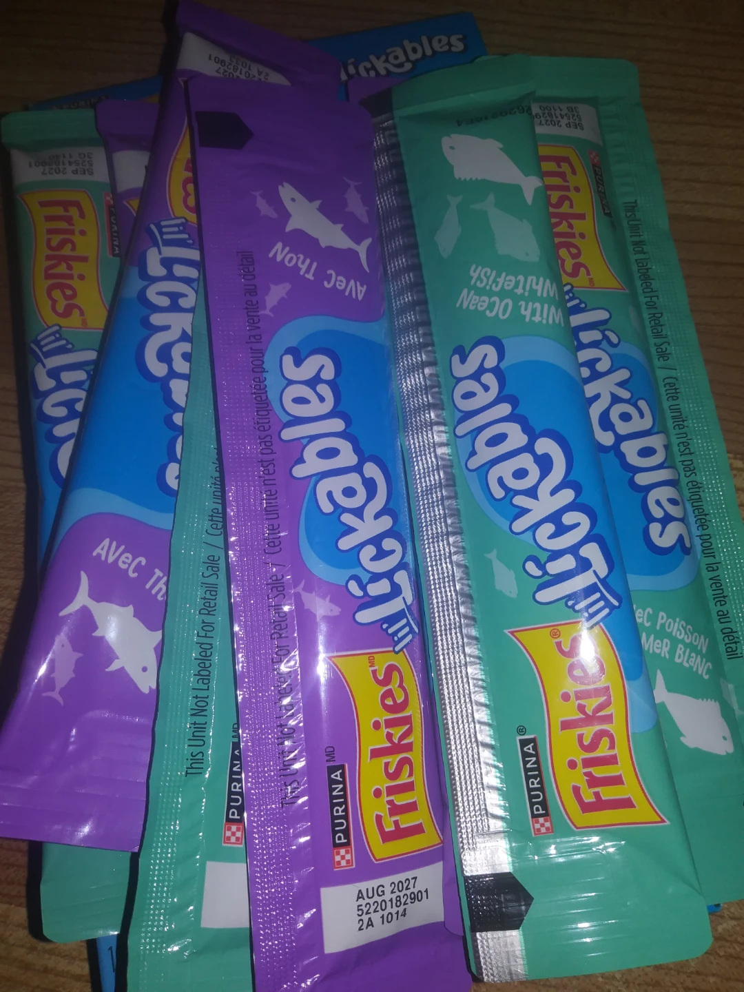 8 lickables