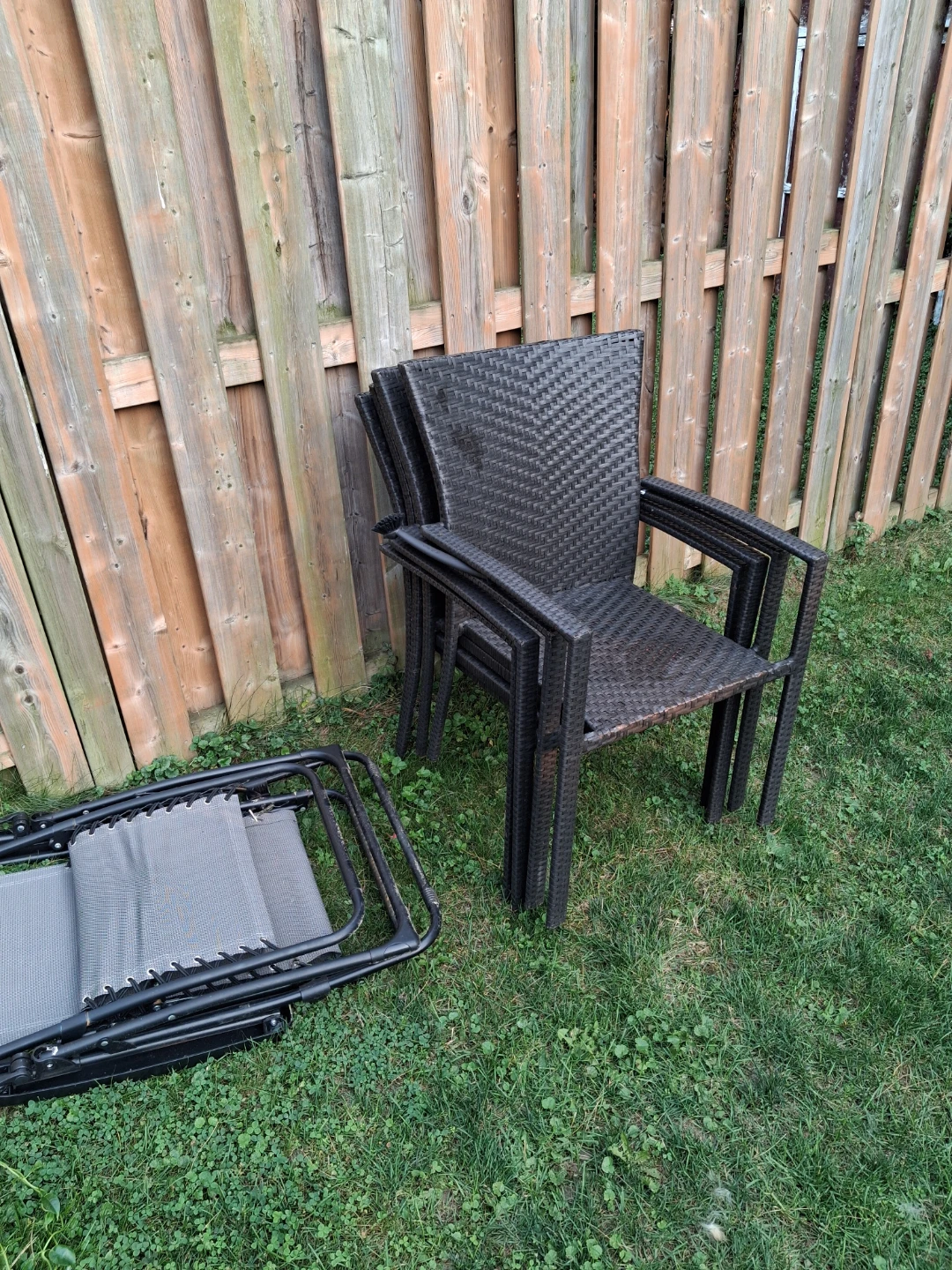 Glass Top Patio Table and Chairs - photo 4