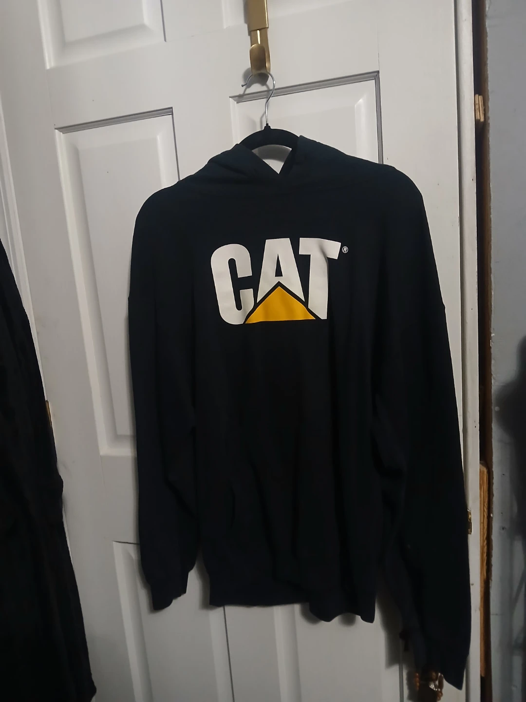 Black CAT Caterpillar Heavy Blend Hoodie Sweatshirt