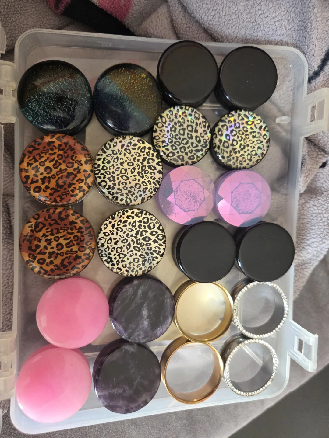 Assorted Ear Tunnels and Plugs Lot