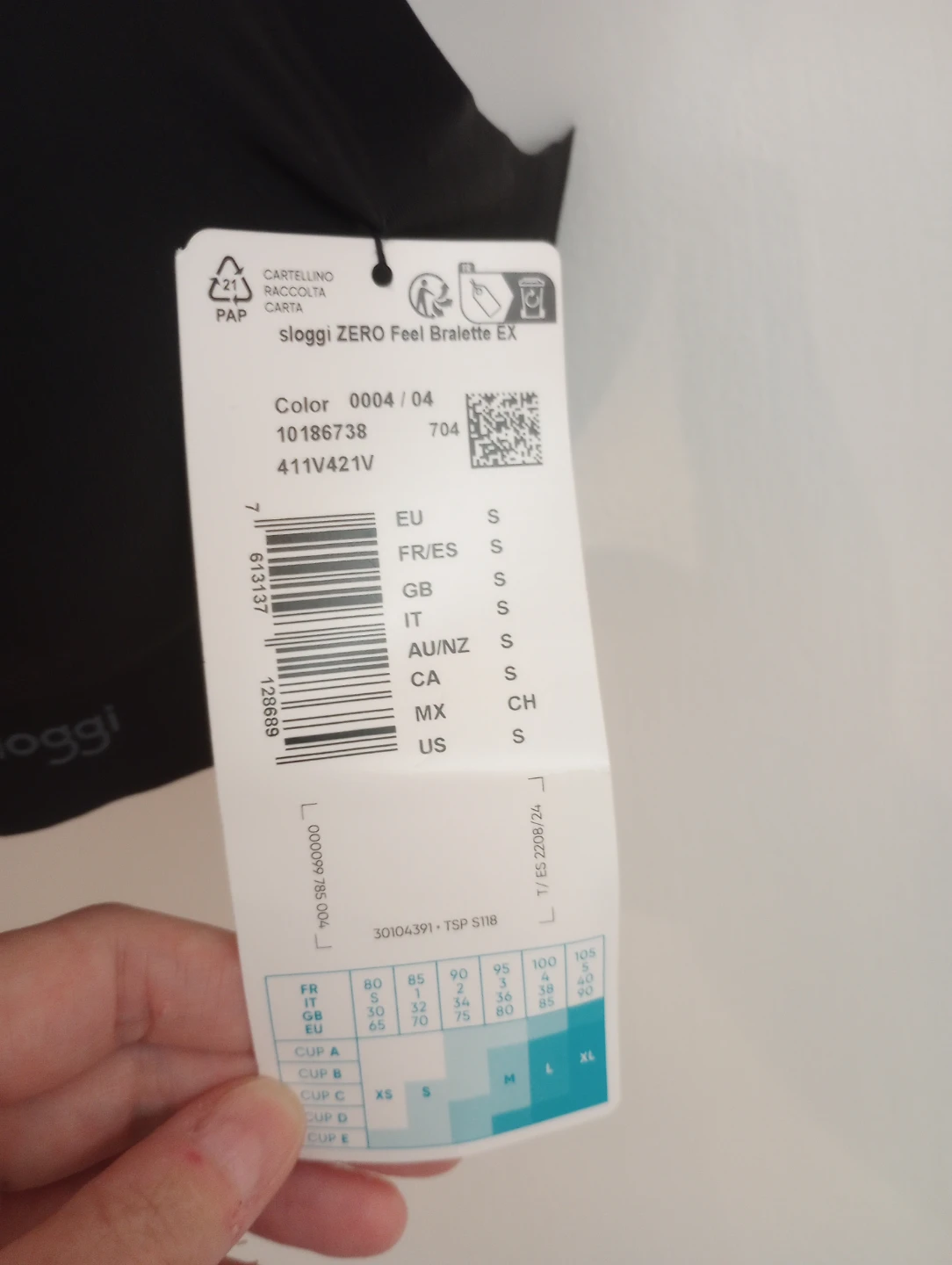 NWT Sloggi Zero Feel Bralette in XS + S - photo 4