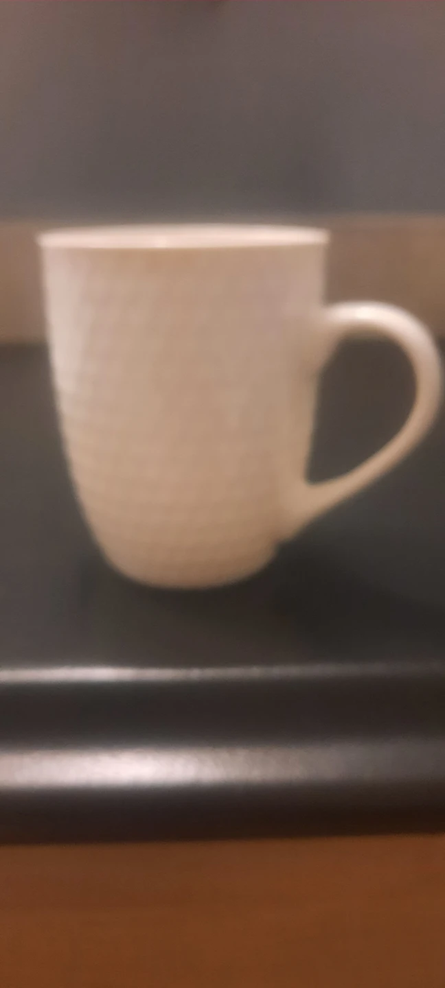 Textured White Mug