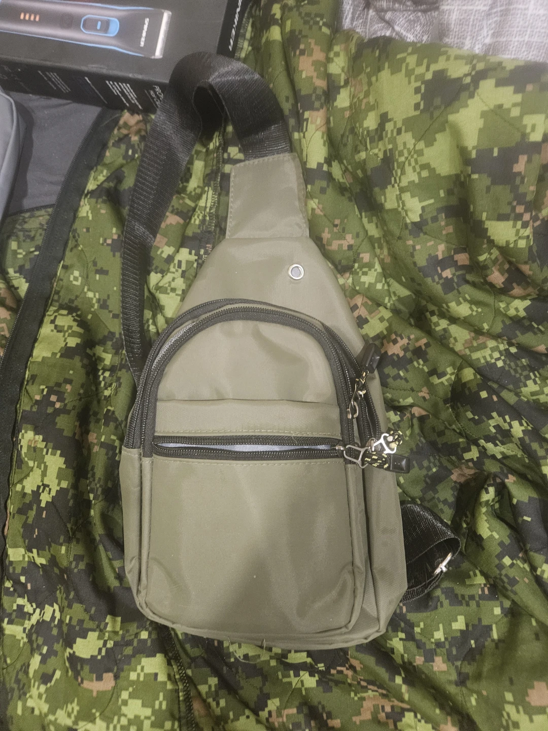 Olive Green Crossbody Sling Bag