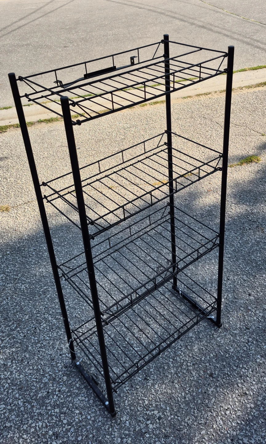 Black 4-Tier Wire Shelf Unit - photo 3