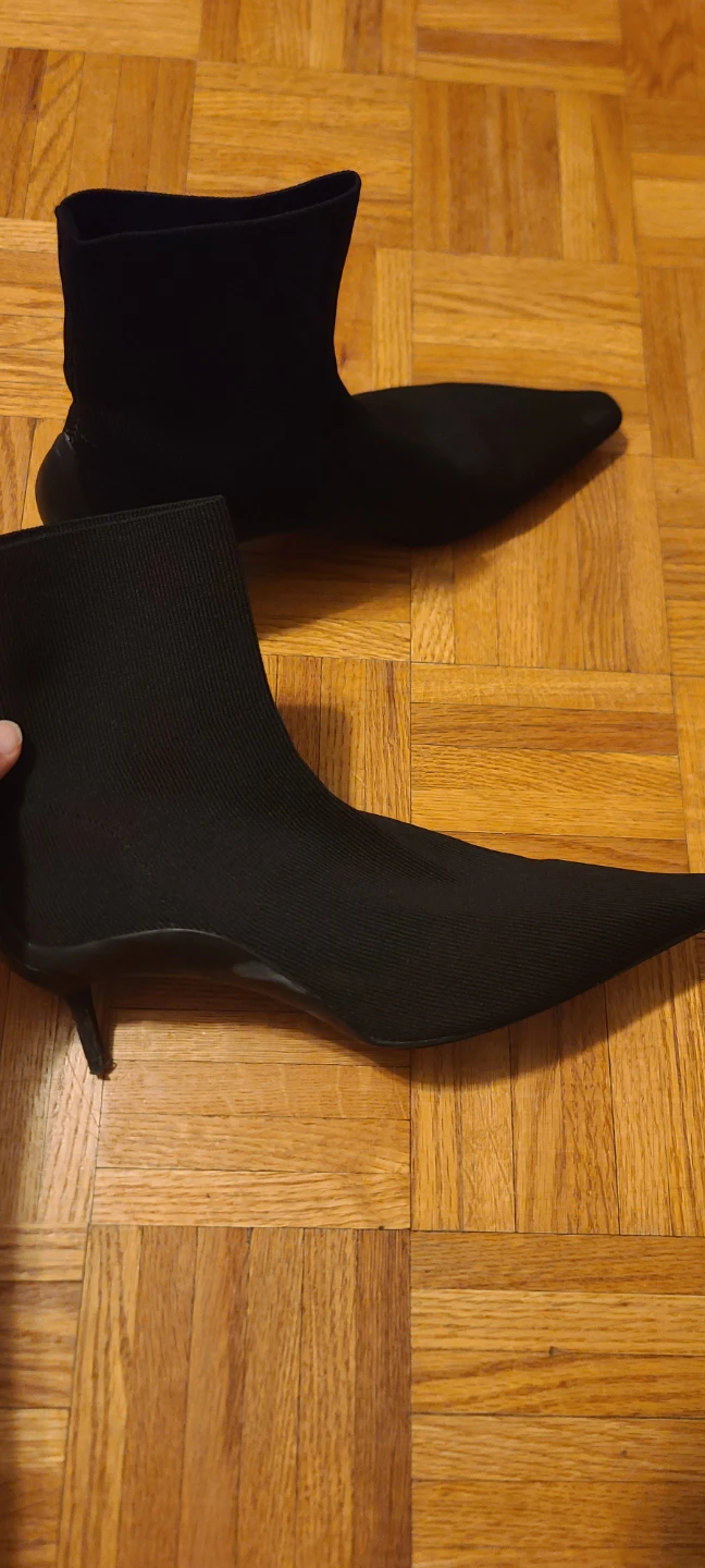 Zara Black Sock Boots - Size 37 - photo 3