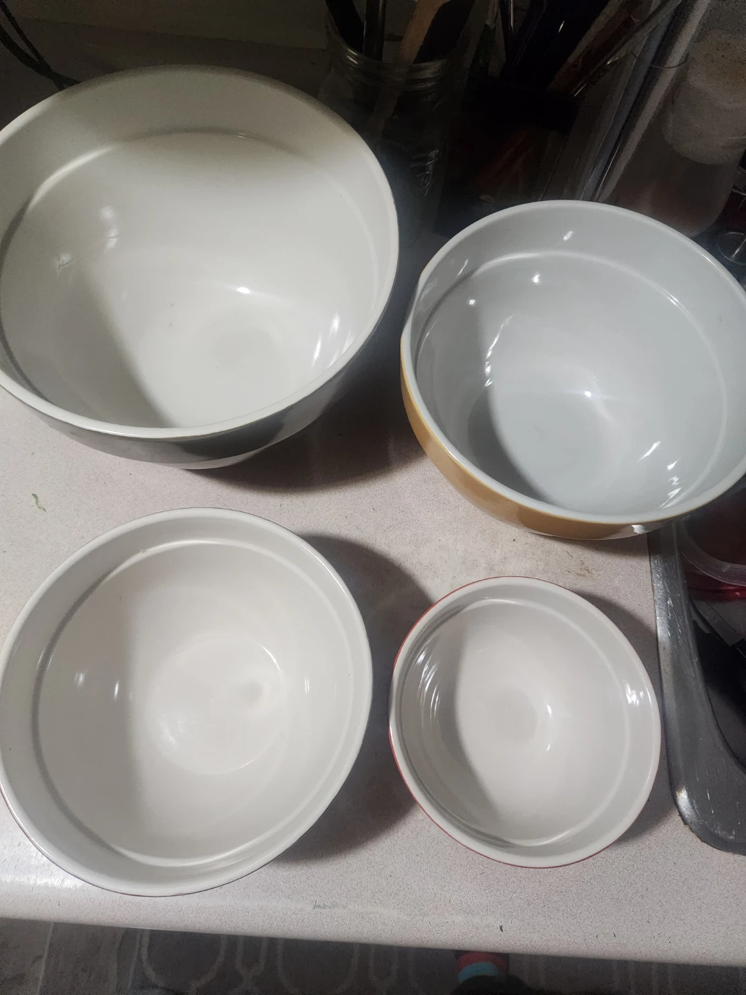 4 PC ceramic mixing bowl set - photo 3