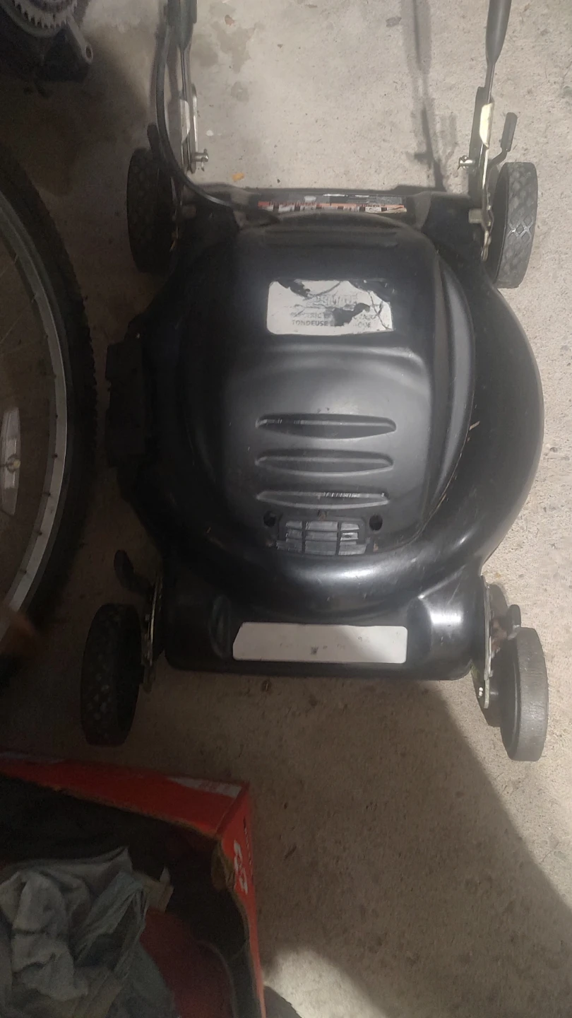 Black Push Lawn Mower