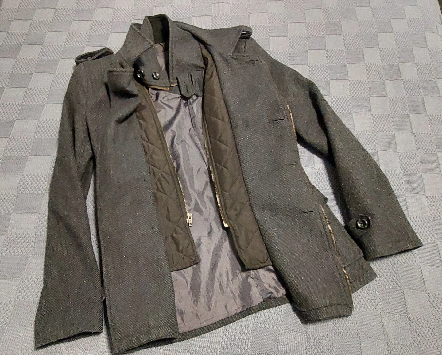 Dark gray coat for Men - photo 2